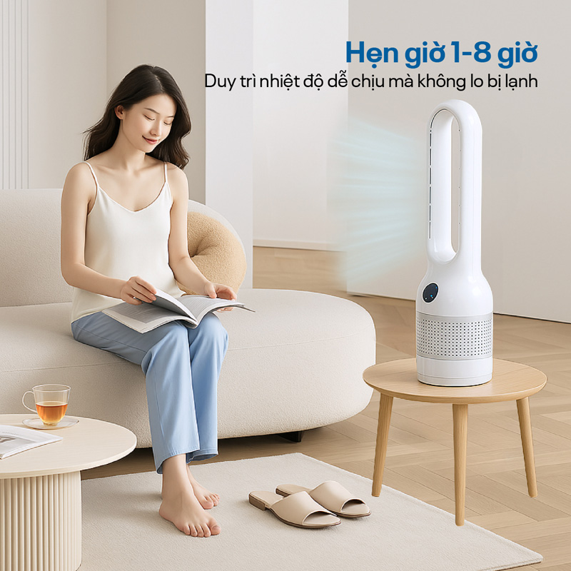 Quạt không cánh lọc không khí Fujihome BF22-HEPA - Hàng chính hãng