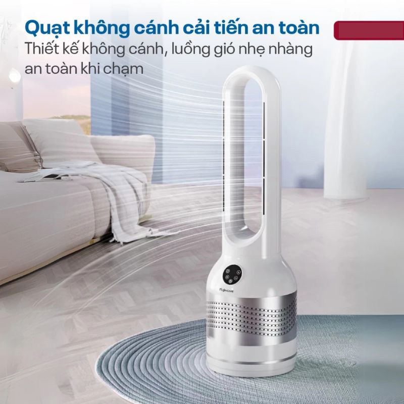 Quạt không cánh lọc không khí Fujihome BF22-HEPA - Hàng chính hãng
