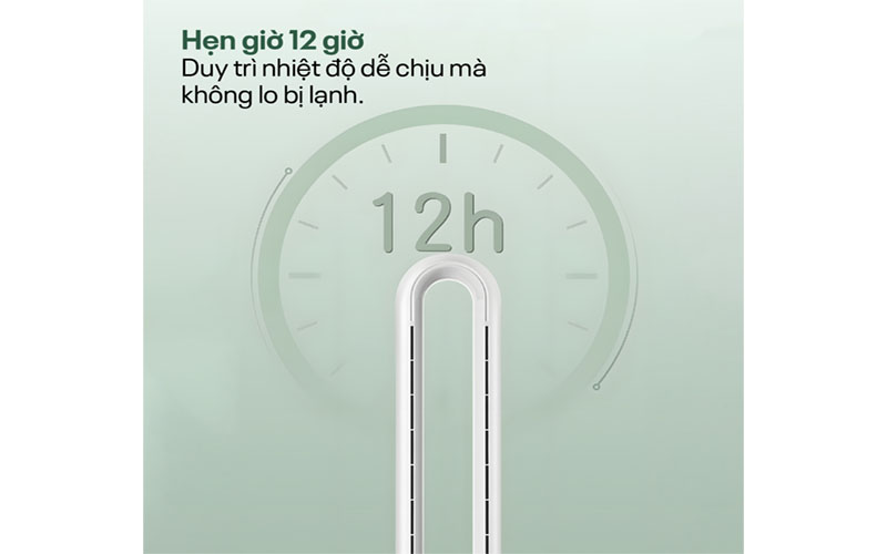 Chức năng hẹn giờ của Quạt không cánh hơi nước tích hợp lọc không khí ion Fujihome BF-03RC