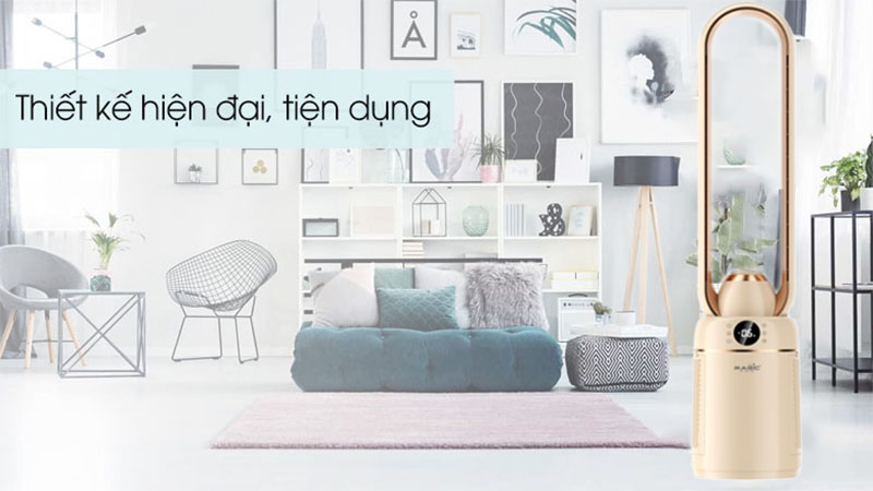 Quạt không cánh kết hợp lọc không khí Magic Eco AC-305 - Hàng chính hãng