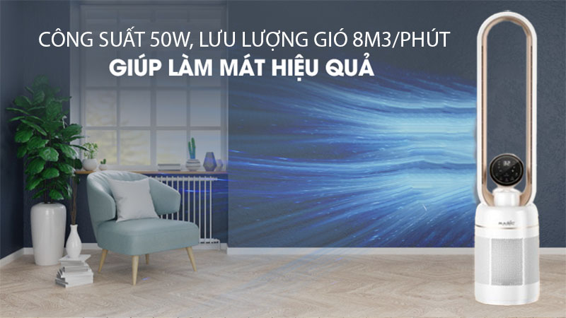 Quạt không cánh kết hợp lọc không khí Magic AC-306 - Hàng chính hãng