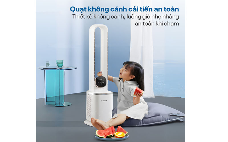 Quạt không cánh lọc không khí Hepa và ion Fujihome BF-05R-HEPA - Hàng chính hãng