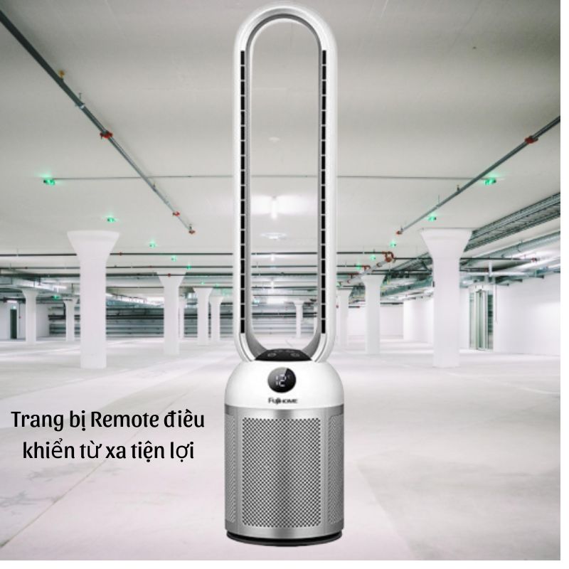 Quạt không cánh tích hợp lọc không khí Fujihome BF307DC - Hàng chính hãng