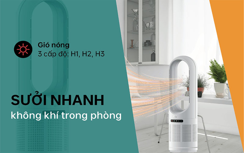 Quạt lọc không khí kèm sưởi Fanfit 1 Fatzbaby FB8746YF - Hàng chính hãng