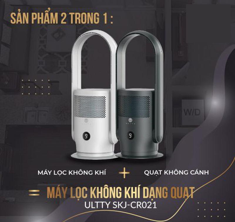 Ultty SKJ-CR021 có tác dụng lọc không khi và quạt mát