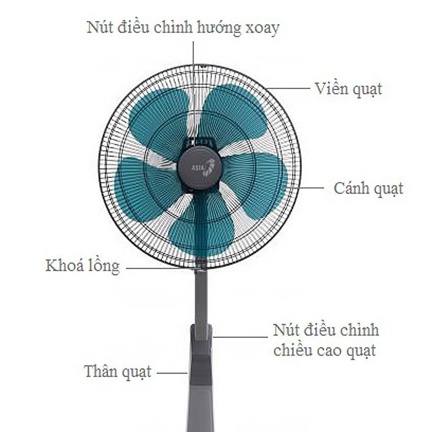 Quạt lửng Asia A18001 - Hàng chính hãng