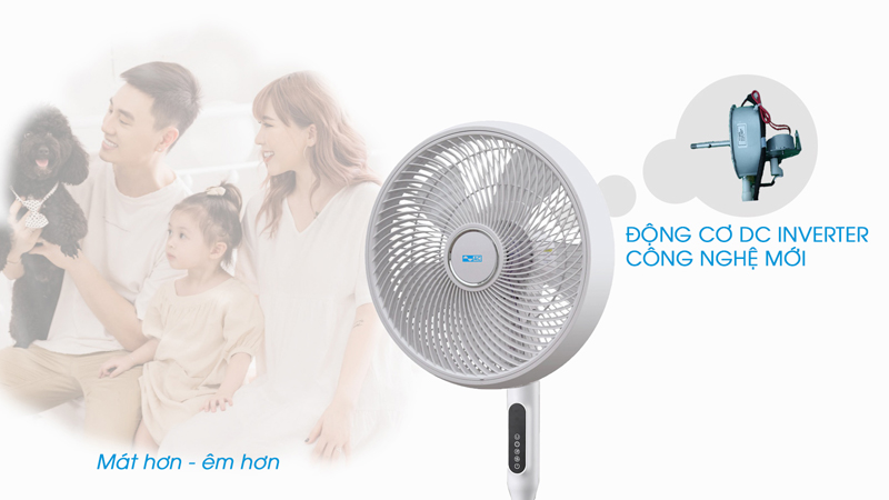 Quạt đứng động cơ DC inverter AC ASF01D145 - Hàng chính hãng