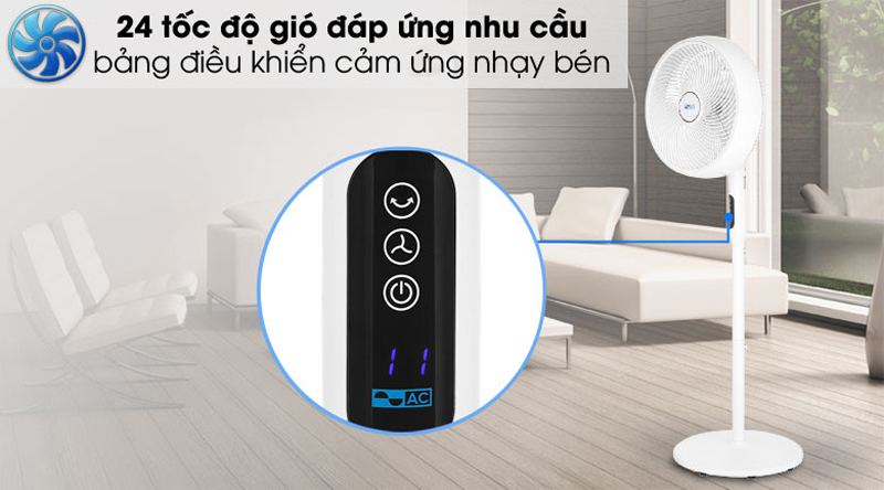 Quạt đứng động cơ DC inverter AC ASF01D145 - Hàng chính hãng