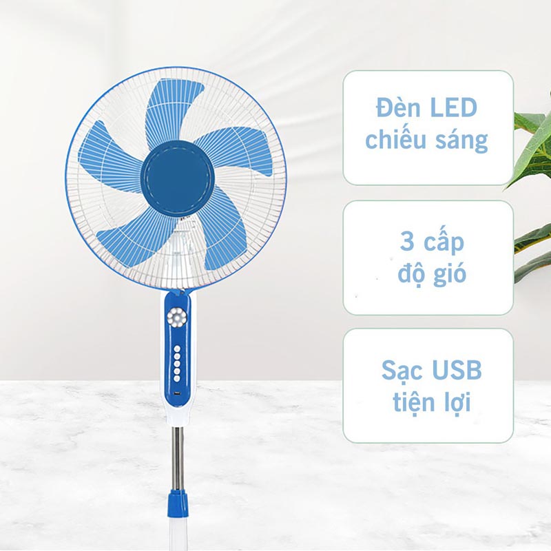 Quạt có nhiều tính năng tiện ích đi kèm