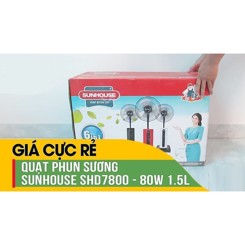 Thiết kế của quạt phun sương Sunhouse SHD7800