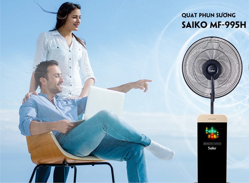 Quạt phun sương Saiko MF-995H - Hàng chính hãng