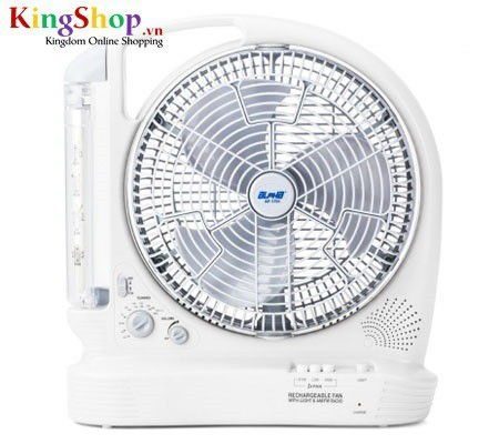 Quạt sạc Alpha AF-1701 - Đèn tube - FM/AM - 2 bình ắc qui - Hàng chính hãng