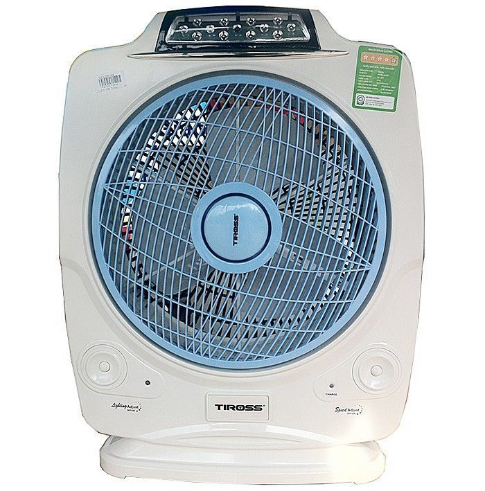 Quạt đèn sạc Tiross TS917 - Hàng chính hãng