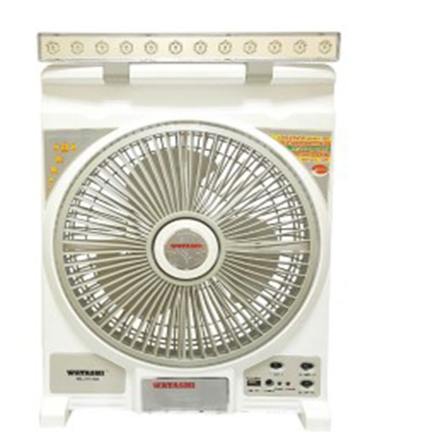 Quạt sạc đa năng Watashi WA-2712QS - Hàng chính hãng