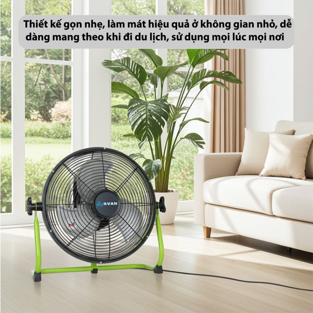 Quạt sạc điện 3 cánh AVAN AVF-C30DC - Hàng chính hãng