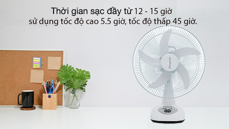 Quạt sạc điện Kangaroo KG735 - Hàng chính hãng