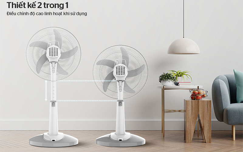 Quạt sạc điện Sunhouse SHD7228 - Hàng chính hãng