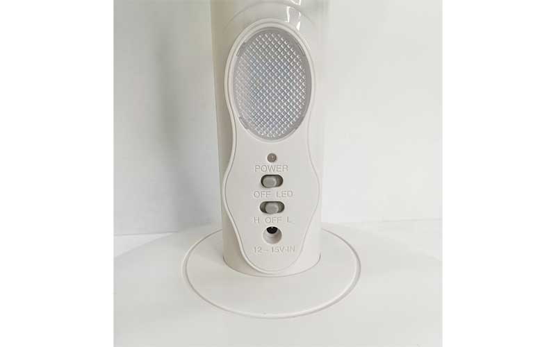 Bảng điều khiển của Quạt sạc tích điện năng lượng mặt trời Honjianda HJD-8116NL