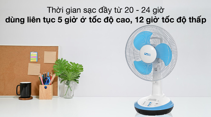 Quạt sạc  tích điện AC ARF03D123 - Hàng chính hãng