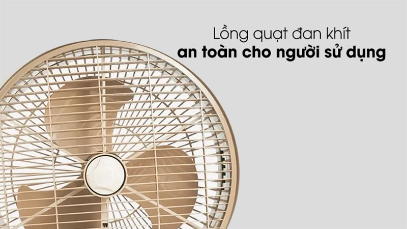 Thiết kế lồng quạt của Quạt sạc tích điện Honjianda HJD-FL 323LED (1 Bình 6V5Ah)