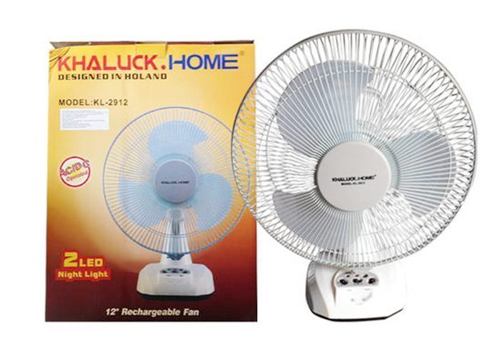 Quạt sạc tích điện Khaluck KL-2912 - Hàng chính hãng
