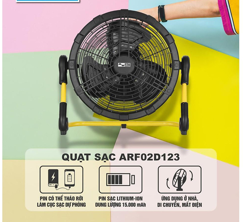 Thiết kế nhỏ gọn, màu vàng đen đẹp mắt, phù hợp dùng cho bàn học, bàn làm việc