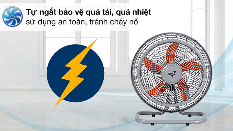 Tính năng an toàn của Quạt sàn chân quỳ Asia Turbo One VY616790
