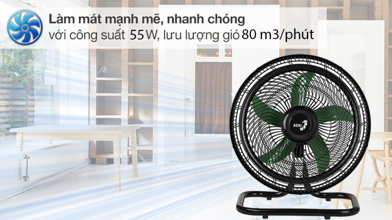 Quạt sàn chân quỳ Asia Turbo One VY616890 - Hàng chính hãng