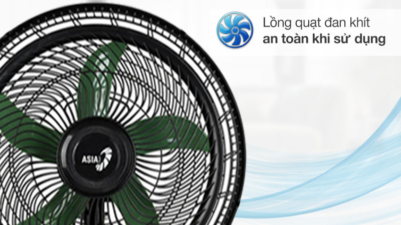 Quạt sàn chân quỳ Asia Turbo One VY616890 - Hàng chính hãng