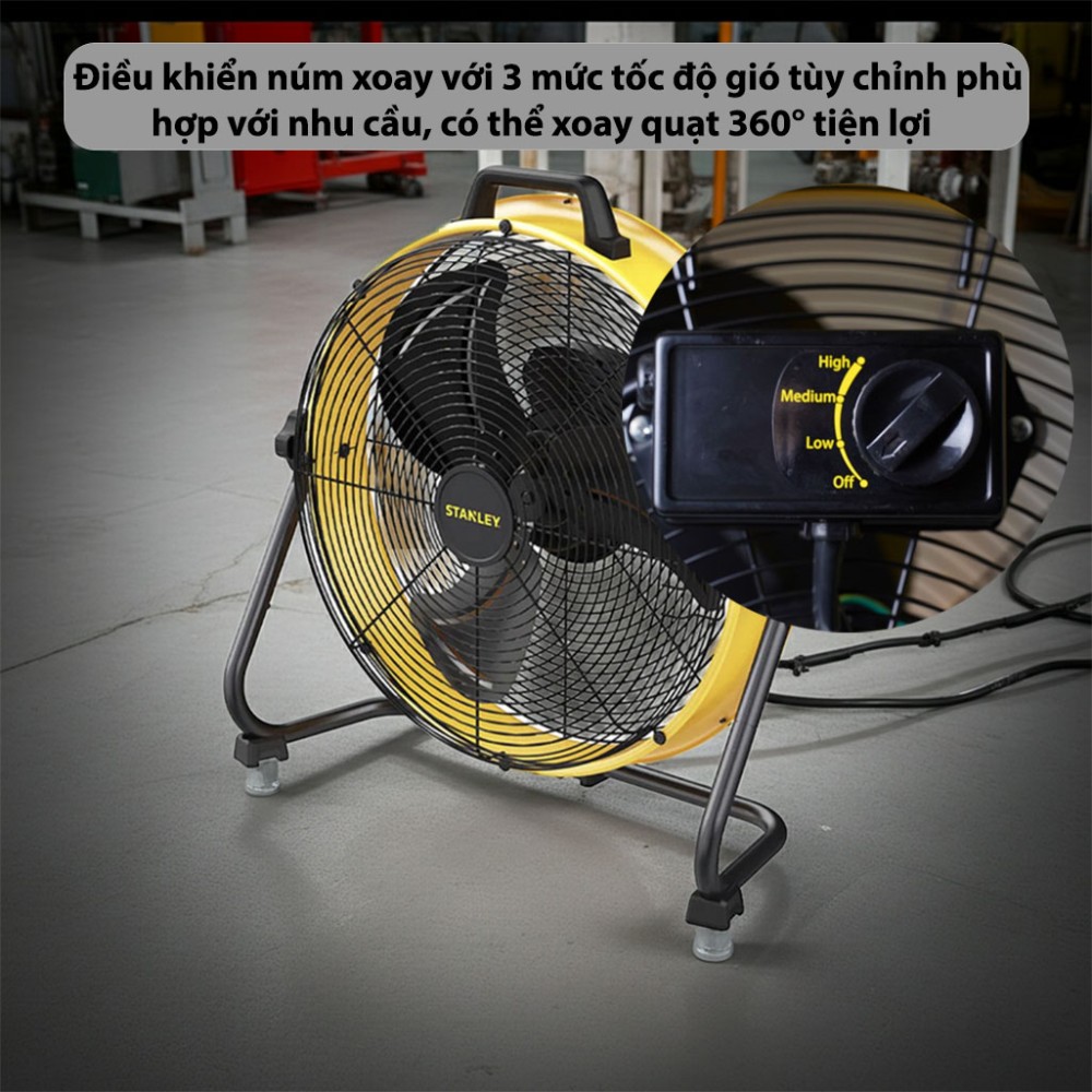 Quạt sàn chân quỳ Stanley SLF305118D - Hàng chính hãng