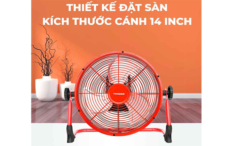 Quạt sạc tích điện Tiross TS9179 - Hàng chính hãng
