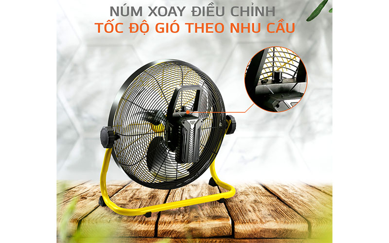 Núm xoay điều khiển của Quạt sàn tích điện Unie UE-880