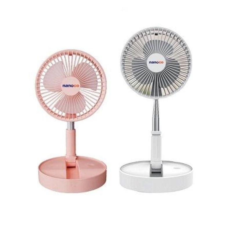 Quạt sạc điện gấp gọn Nanoco NFF1617 - Hàng chính hãng