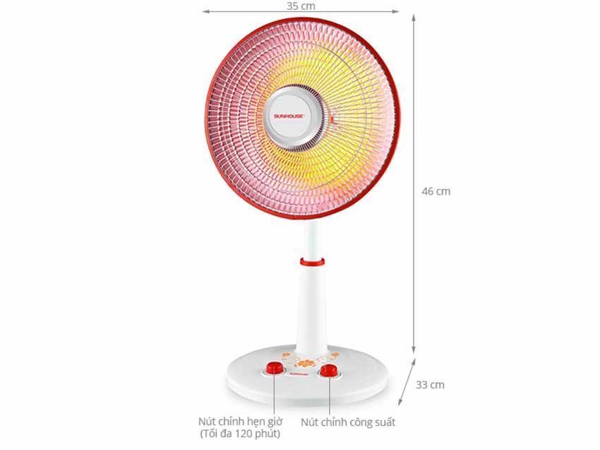 Quạt sưởi Sunhouse SHD-7005 - Hàng chính hãng