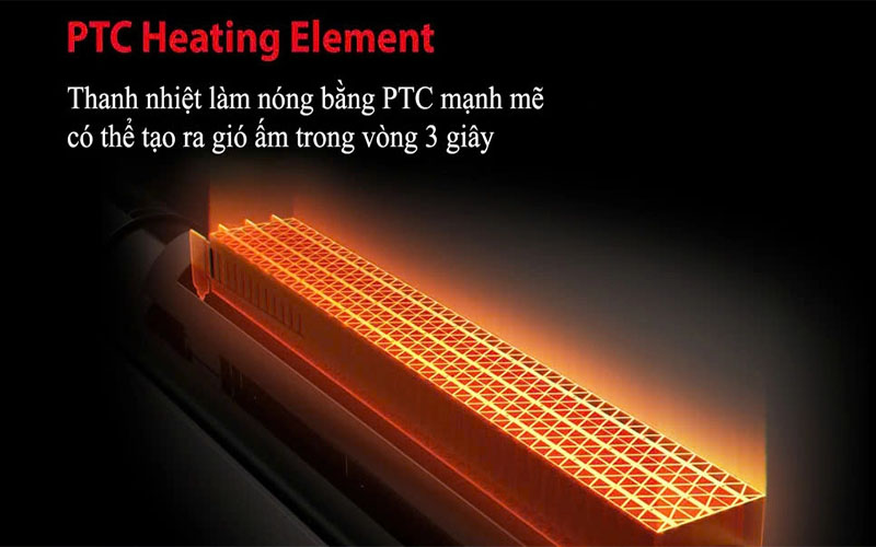 Chất liệu thanh sưởi của Quạt sưởi đa năng Tiross TS9443