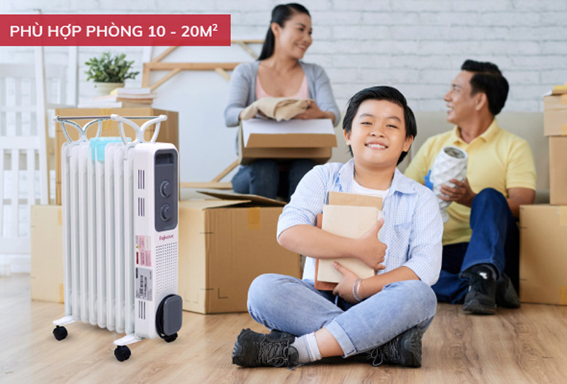 Máy sưởi dầu Fujihome OH849 - Hàng chính hãng
