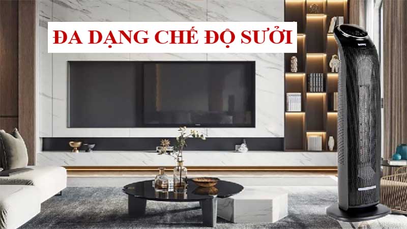 Đa dạng chế độ của Quạt sưởi gốm Benny BHT-2200