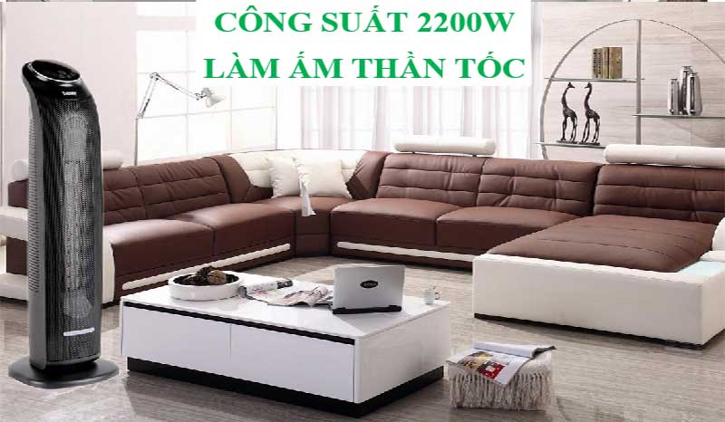 Công suất của Quạt sưởi gốm Benny BHT-2200