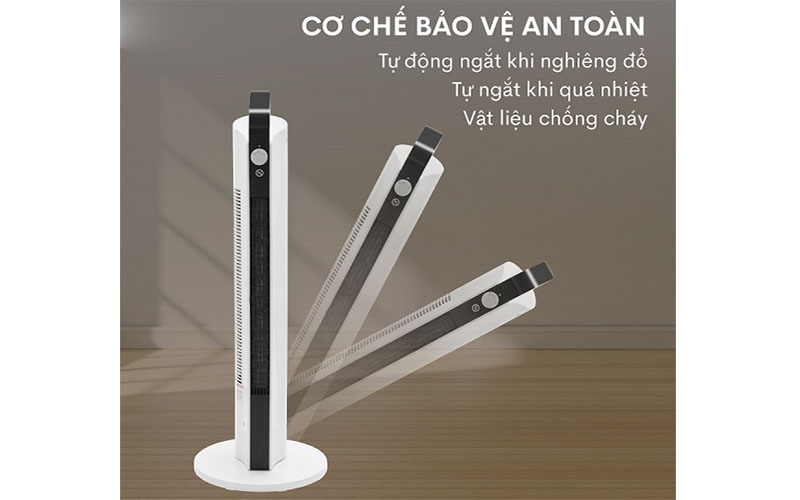 Tính năng an toàn của Quạt sưởi gốm Ceramic để sàn FujiHome FH2000M