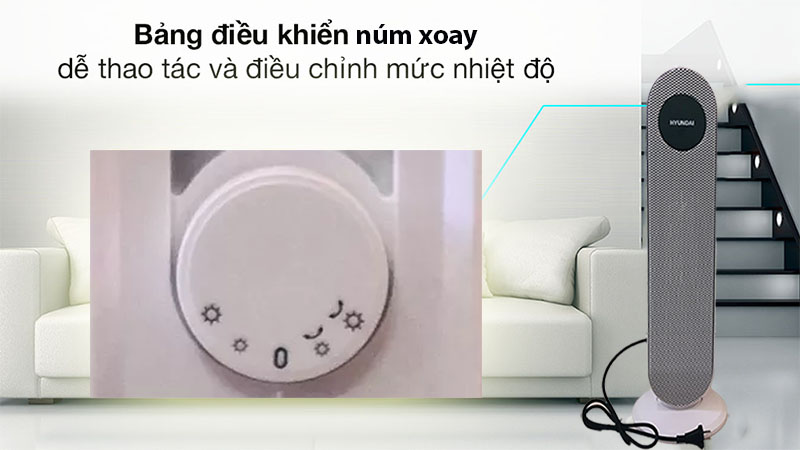 Quạt sưởi gốm Hyundai BL-K17-J - Hàng chính hãng