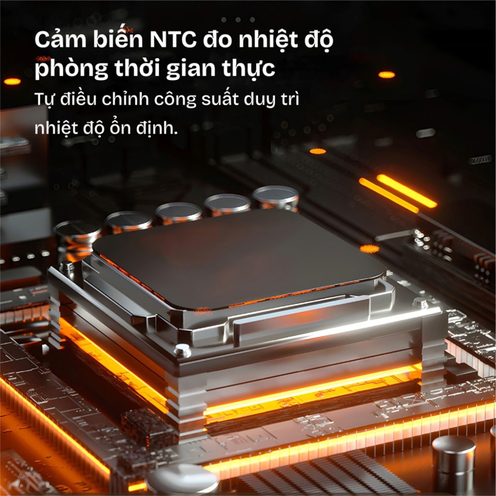 Quạt sưởi gốm điều khiển bằng giọng nói Fujihome FH3303 - Hàng chính hãng