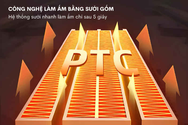 Quạt sưởi gốm tích hợp tạo ẩm Fujihome FH6000 - Hàng chính hãng