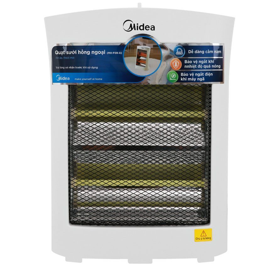 Quạt sưởi hồng ngoại Midea MH-F08-A - Hàng chính hãng