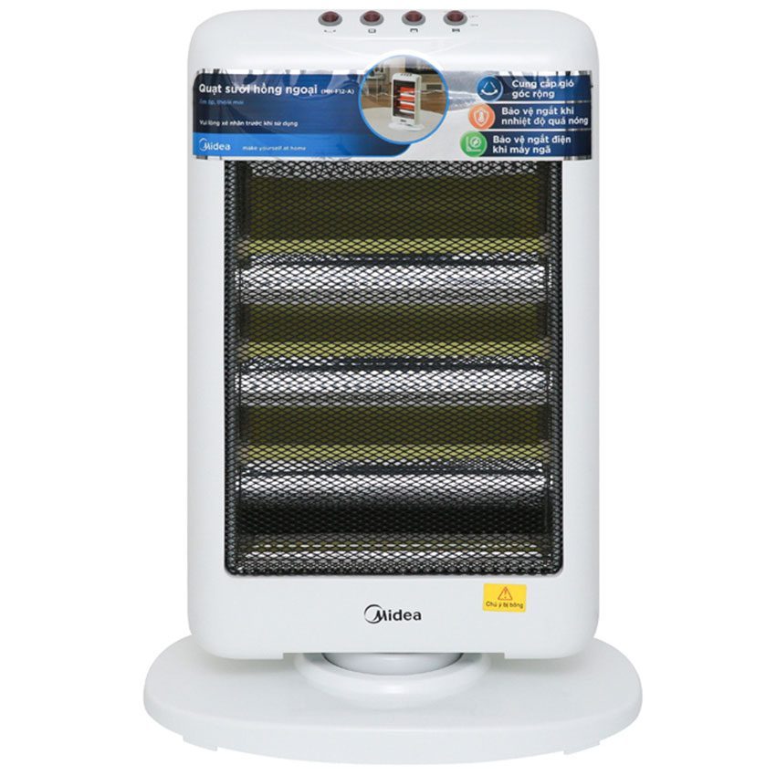 Quạt sưởi hồng ngoại Midea MH-F12-A - Hàng chính hãng
