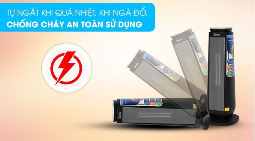 Quạt sưởi nhiệt Midea MH-P20-AR - Hàng chính hãng
