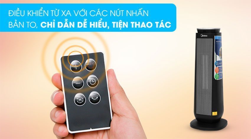 Quạt sưởi nhiệt Midea MH-P20-AR - Hàng chính hãng