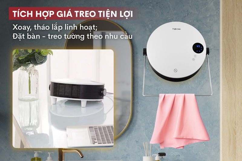 Quạt sưởi treo nhà tắm Fujihome FHB5000 - Hàng chính hãng