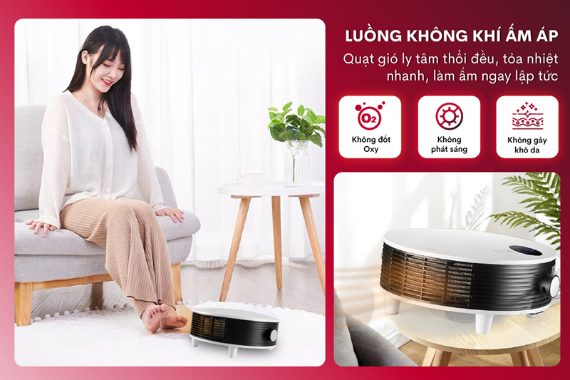 Quạt sưởi treo nhà tắm Fujihome FHB5000 - Hàng chính hãng