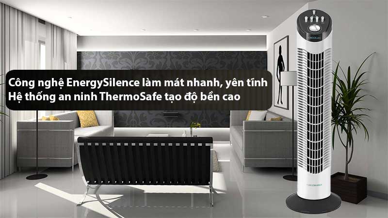 Quạt tháp Cecotec Forcesilence 790 Skyline - Hàng chính hãng