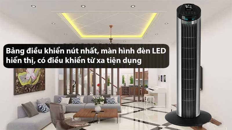 Bảng điều khiển của Quạt tháp Cecotec Forcesilence 890 Skyline